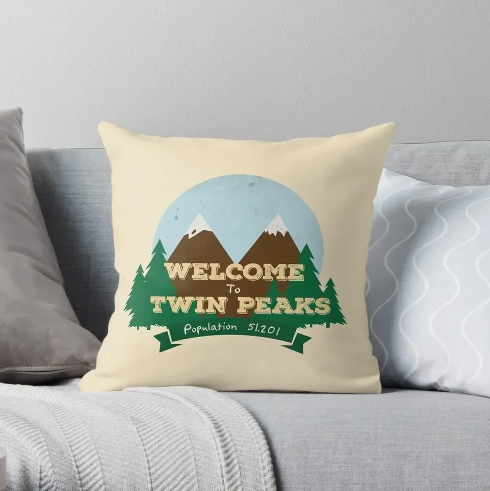 Vitajte v Twin Peaks hodiť vankúše vankúše mramorový vankúšový kryt