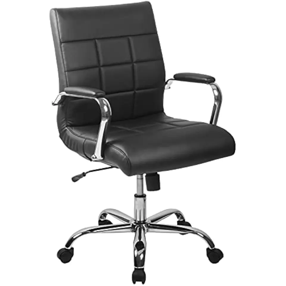 Vivian Mid Back otočné vinylové čalúnené stoličky s čalúnený