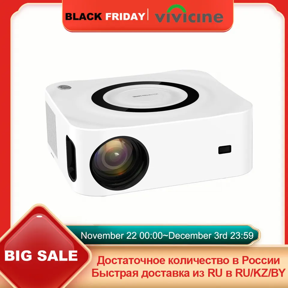 Vivicine Y9 Mini LED 1080p Video projektor, prenosný, 5G, WiFi, inteligentný domáci vreckový počítač, Full HD, Android 11 Game Beamer