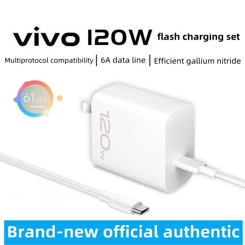 Vivo Iqoo Charger Original 120W Super Flash nabíjanie set iqoo9pro8 10neo6 rýchle nabíjanie x70