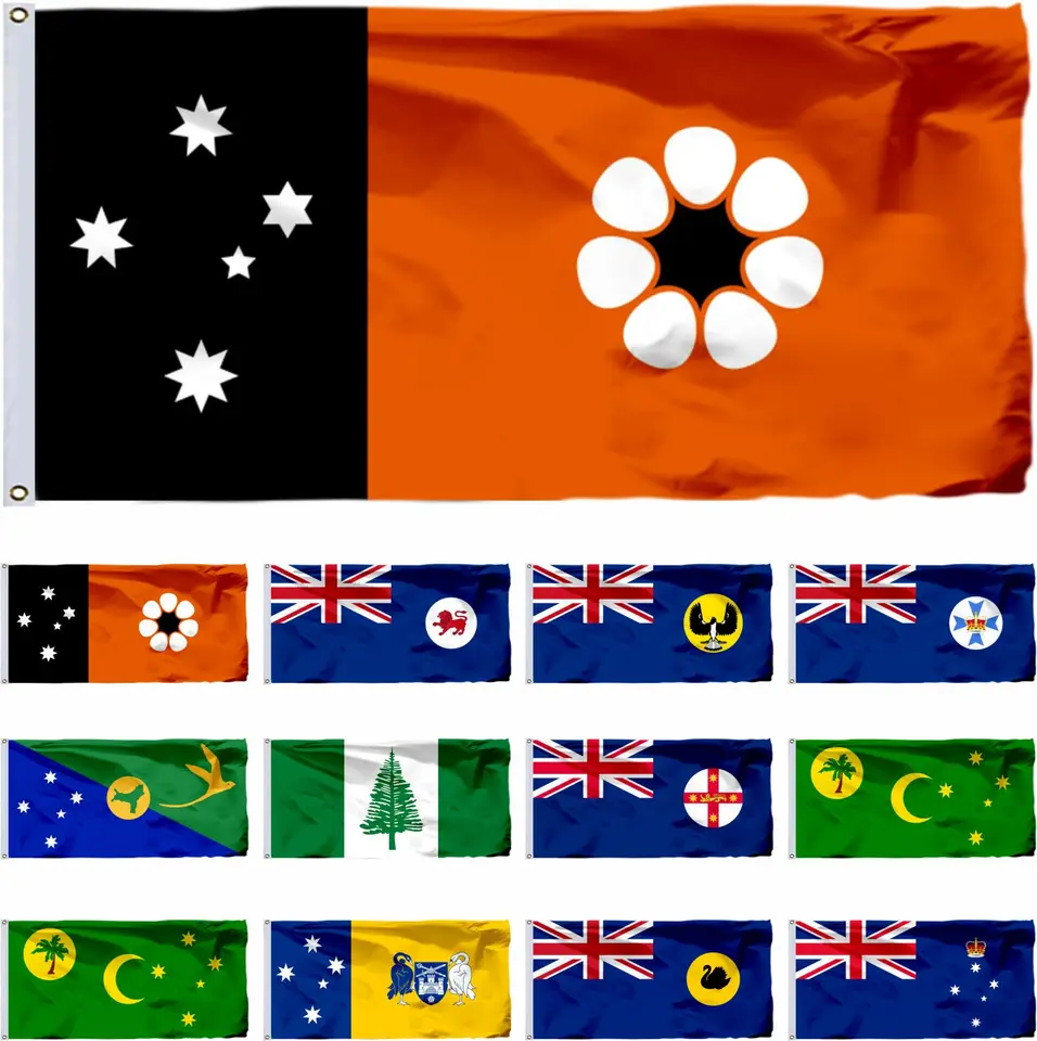 Vlajka Austrália severného územia 3x5ft Victoria Banner 90x150 cm Nový Južný Wales 21x14cm Tasmánia 3x6ft Au Queensland