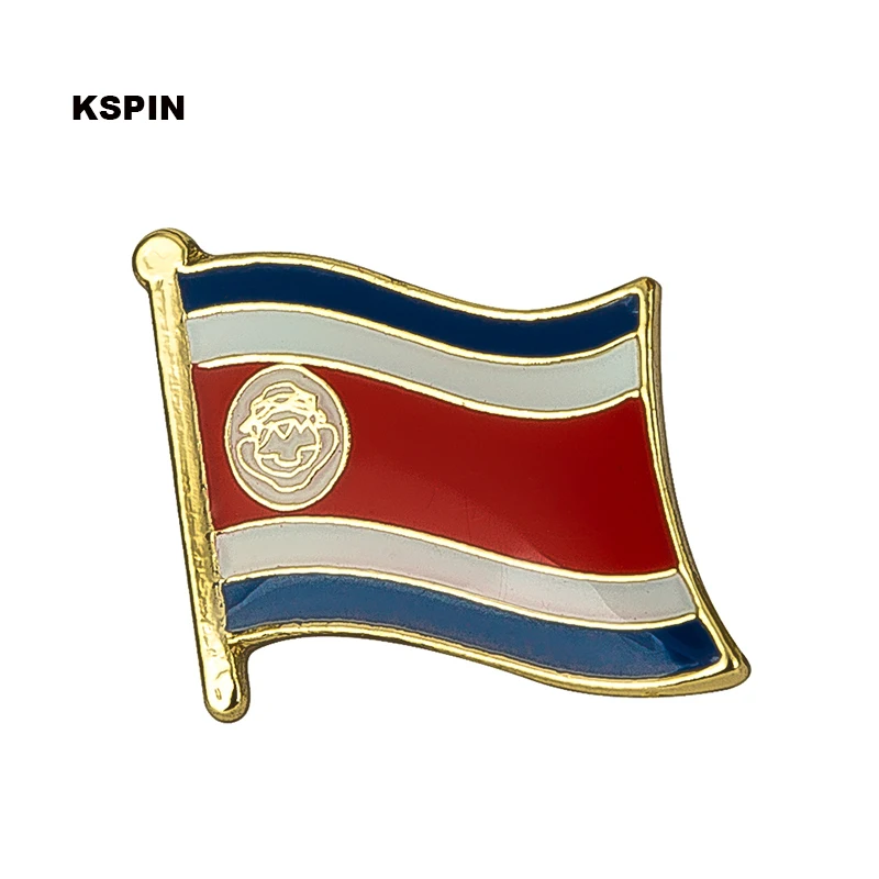 Vlajka vlajky Kostarika Vlajka Laple Pin Badges Vlaj brošňa