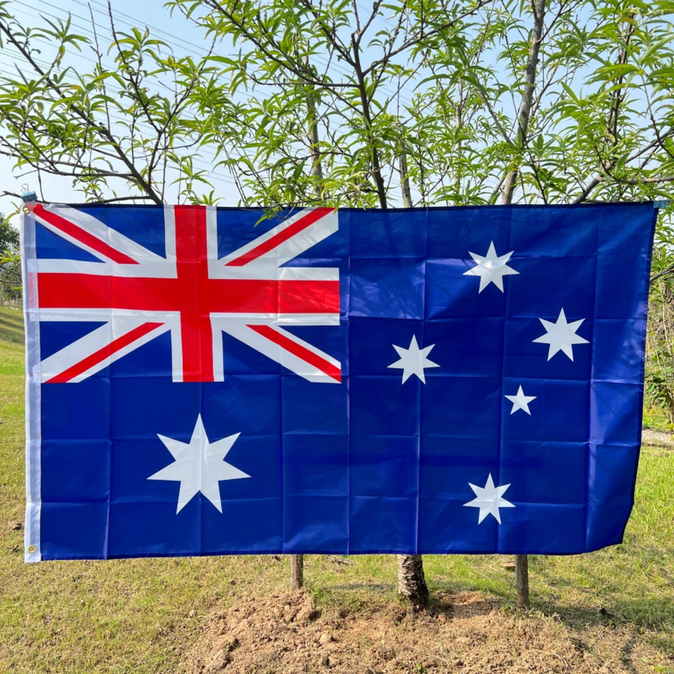 Vlajka z Austrálie 90x150 cm Polyester Hange Flag Domov Outdoor Decoration Holiday Sports Flagaus au austrálska vlajka