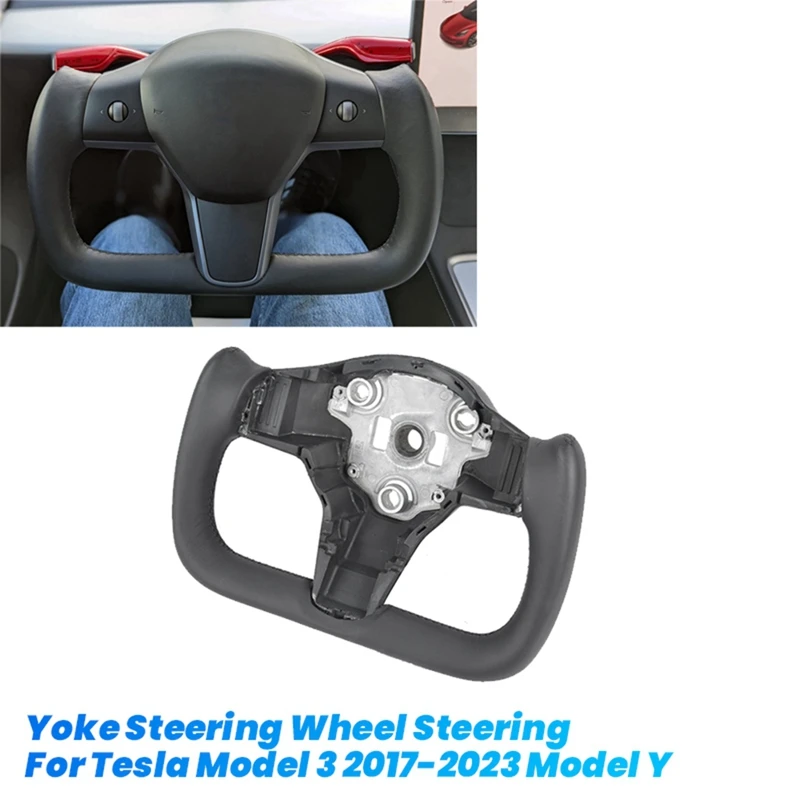 Vlanca volantu automobilov pre Tesla Model 3 2017-2023 Model Y Riadenie Racing Custom Styling bez kúrenia Vedľajší otvor