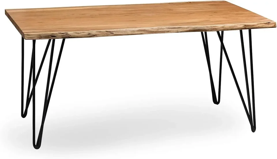 Vlasové prírodné drevo s kovom 42 