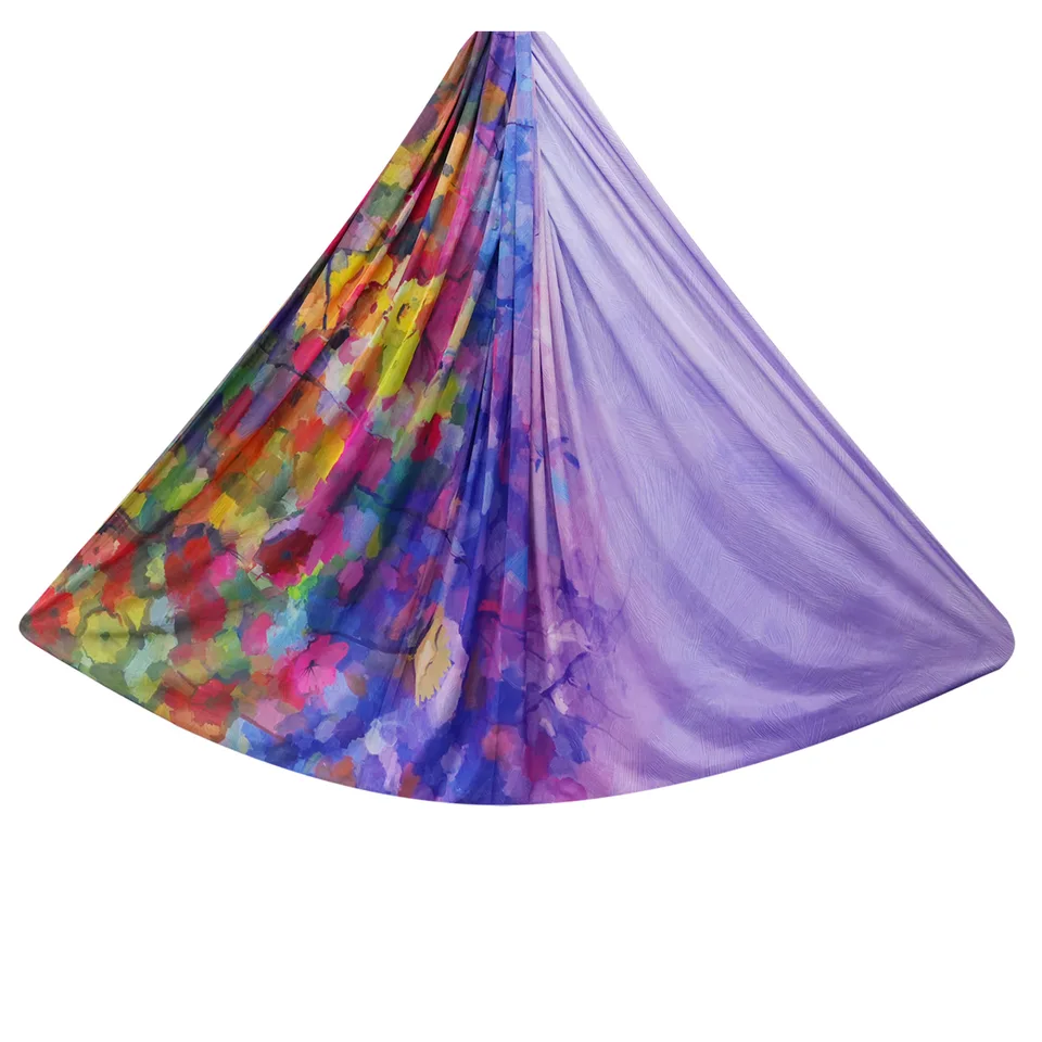 Vlastná dĺžka kravaty Dye Anti Gravity Suspension Swing Hammock 5m 6m Aerial Yoga Hammock