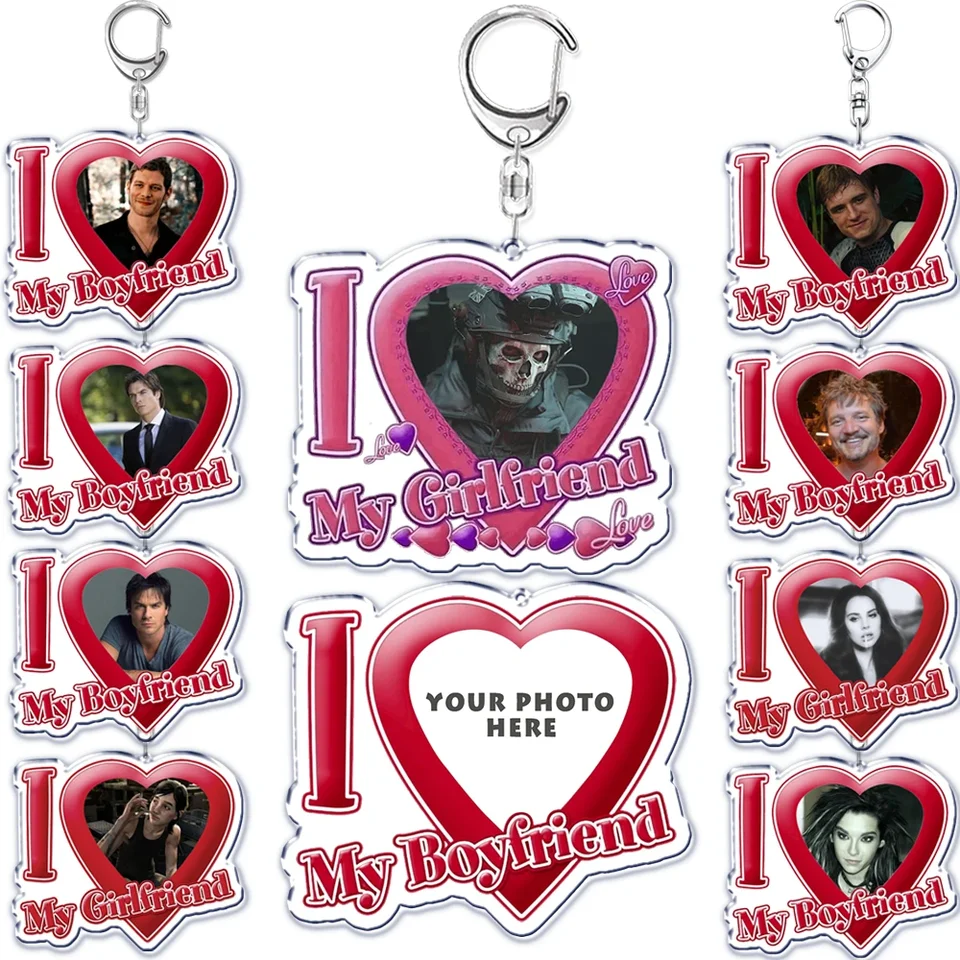 Vlastná milujem svoju priateľku priateľka srdce Keychain pre ženy doplnky bf gf kľúče kľúče kľúče kľúče šperky pár darček