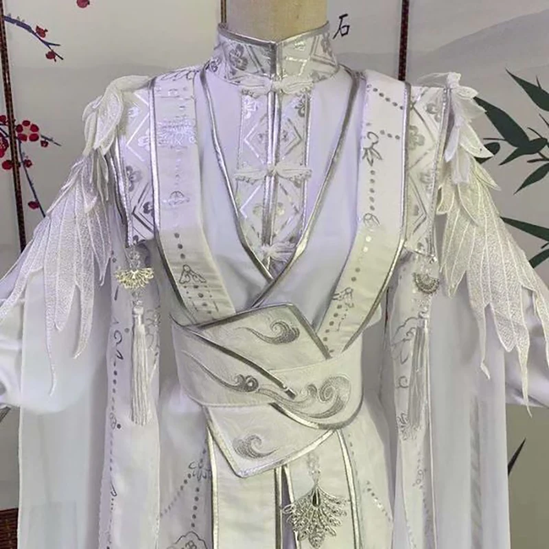 Vlastná nadrozmerná žien a muži Cat Master Muž Carnival Cosplay kostým biely outfit čínske šaty hanfu pre ženy veľkú veľkosť 5xl
