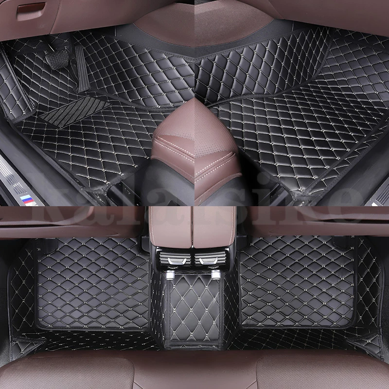 Vlastná podlahová podlaha pre pozemky Rover Range Rover Velar Všetky modelové automatické koberce koberce s lávkami Footbridge Styling Interiérové ​​diely