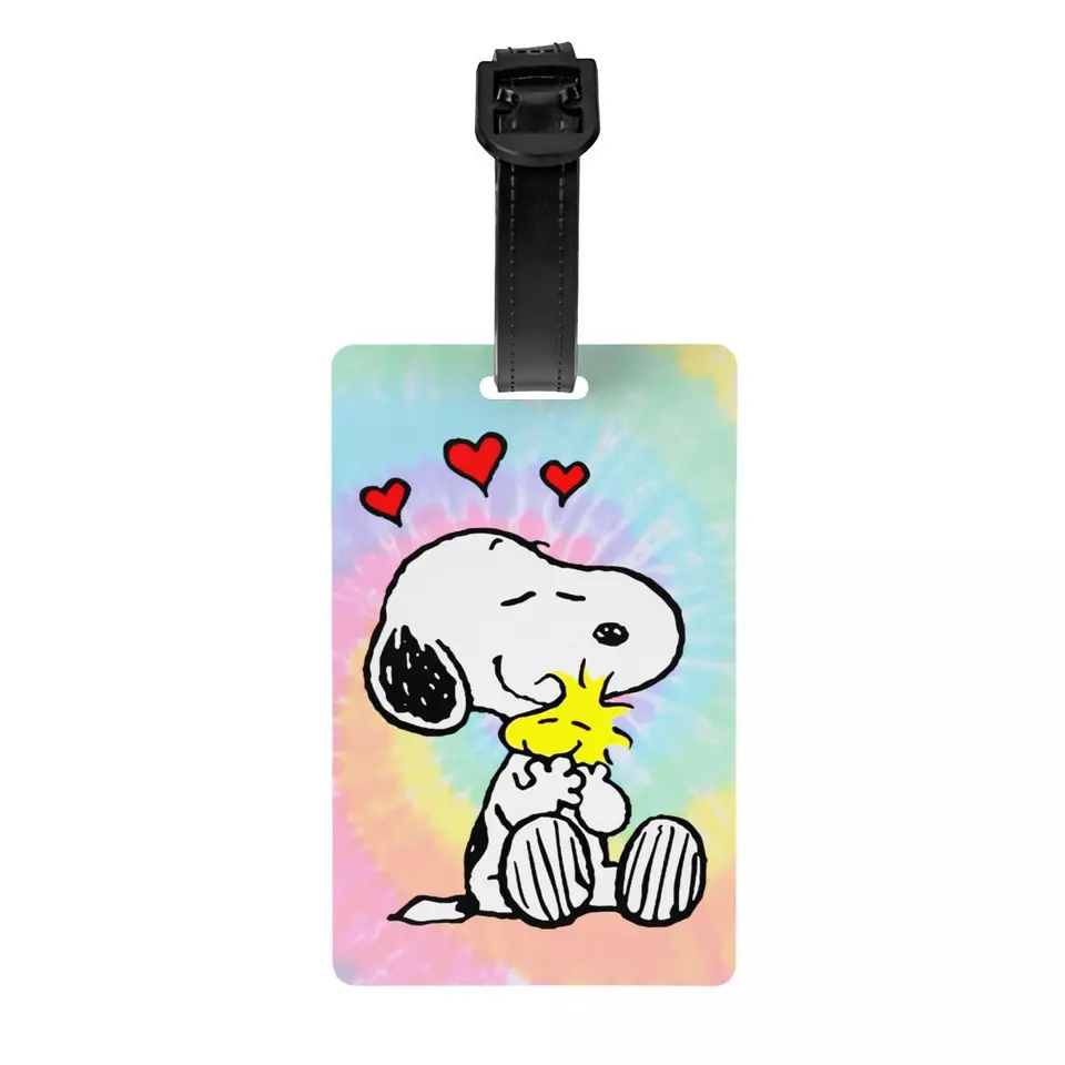 Vlastná roztomilá karikatúra Snoopy Luggage Tag Vlastná batožina Tags Ochrana Ochrana ID štítok