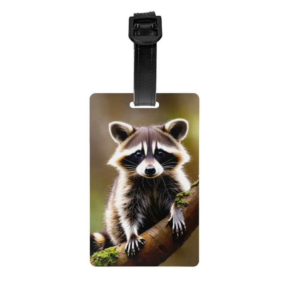 Vlastná vtipná značka batožiny pre mývalovú batožinu s názvom Card Cover Cover ID štítok pre kufr