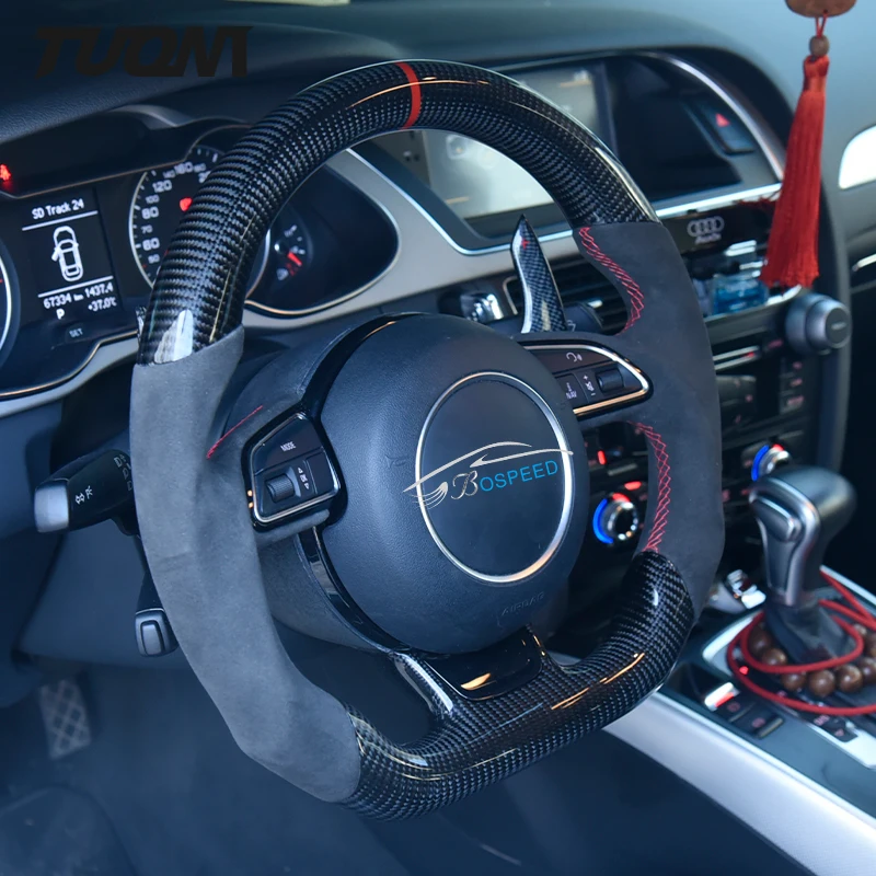 Vlastná čierna koža Alcantara S3 RS3 S4 RS4 S5 RS5 S6 RS6 S7 RS7 ROZHODNÁ ZÁKLADA VOZIDLA AUDI pre Audi