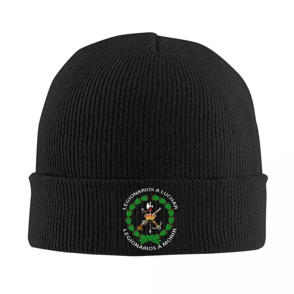 Vlastná španielska légia kapota klobúk hip hop pletené klobúky Men ženy unisex Španielsko erb erb teplé zimné lebky čiapky čiapky