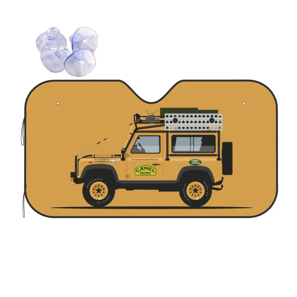 Vlastná ťavová trofej Defender 110 predné čelné sklo Sunshade Sunshade Flowable Window Shade Sun Priečko Ochranné chrániče