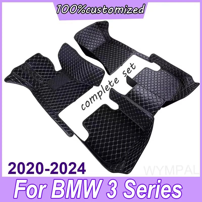 Vlastné 3D plné pokrytie podlahových rohoží pre podlahu pre BMW 3 Series F30 F31 Touring F34 GT G20 2020-2023 Interiérové ​​doplnky Koberec