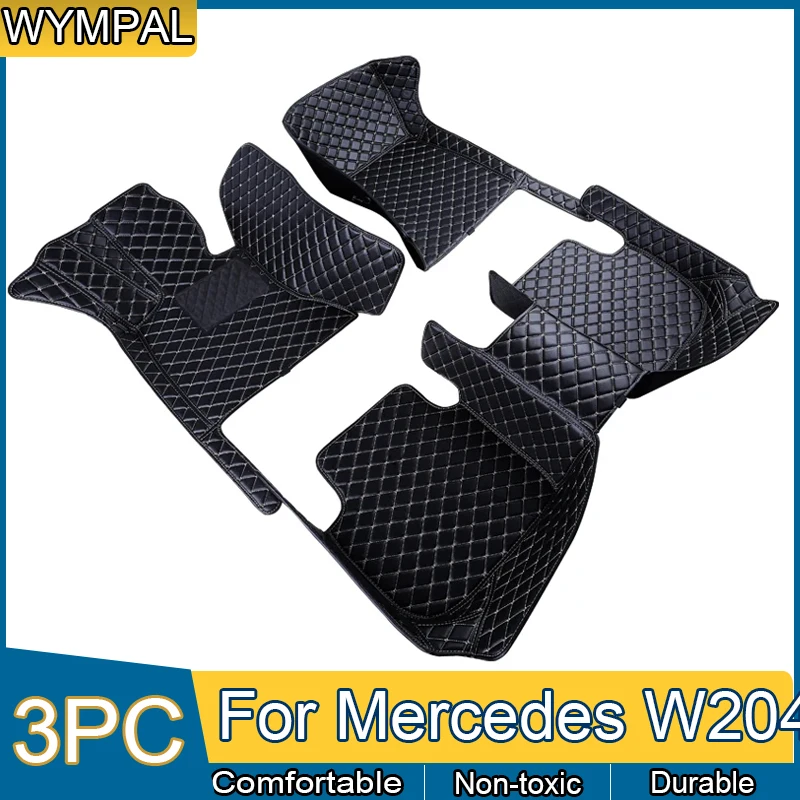 Vlastné automatické luxusné kožené podlahové podlahy podlaha pre Mercedes W204 2008 2009 2010 Mat