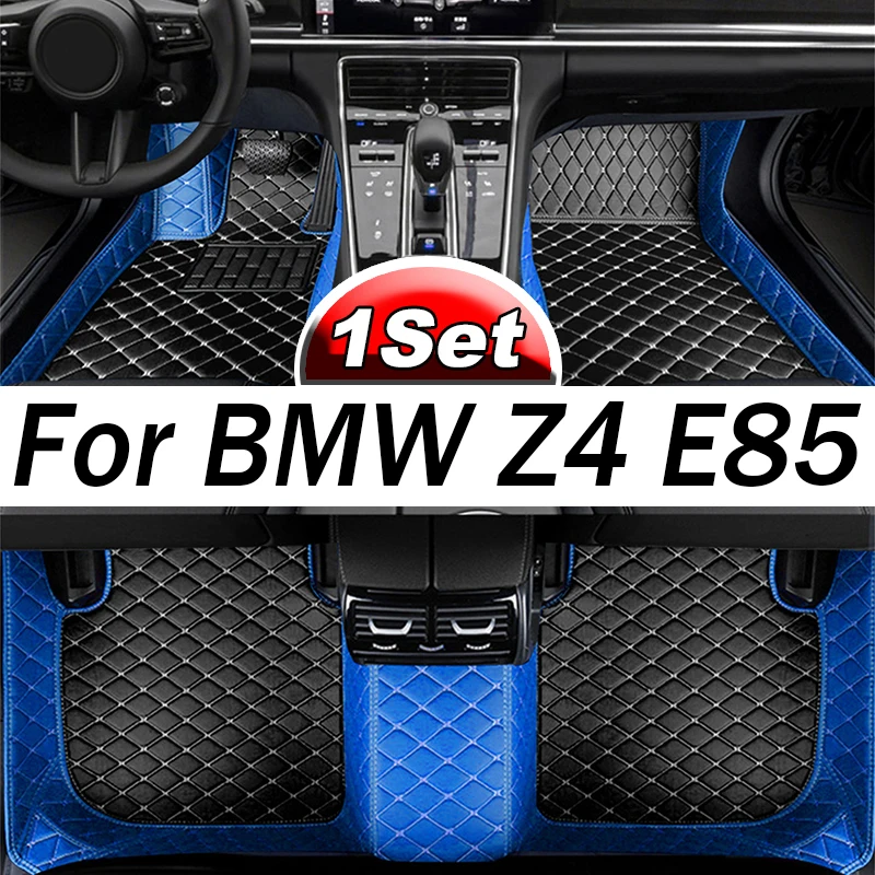 Vlastné automobilové podlahové rohože pre BMW Z4 E85 2009 2010 2011 2012 2013 2013 Automatické kožené kože Men Dámske autá Mats Plné pokrytie