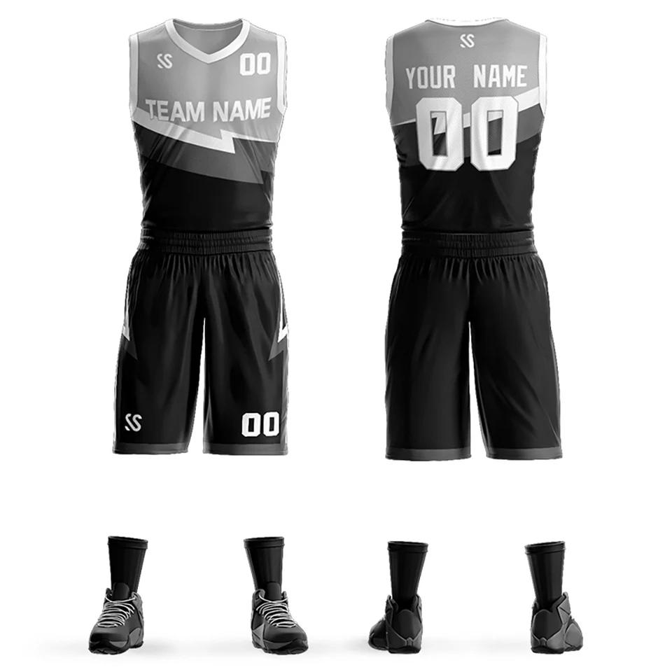 Vlastné basketbalové uniformné sledovacie smerovače Tlač tímu Názov športového fitness bežecký tréning priedušné športové oblečenie pre mužov