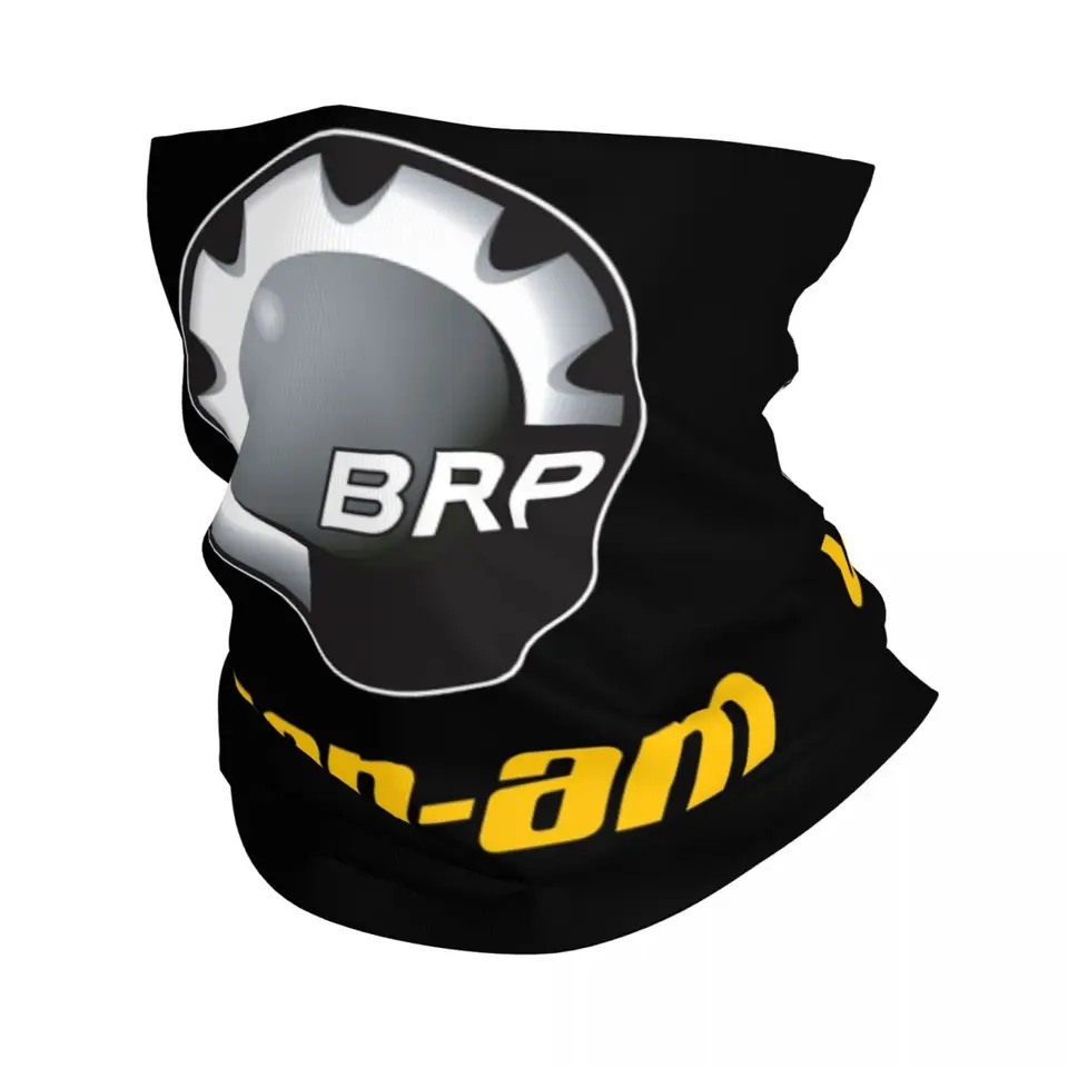 Vlastné BRP ATV unisex Can Am logo Bandana Neck Gaiter Windproof Cover Cover Cover Women Men čelenka trubica Balaclava