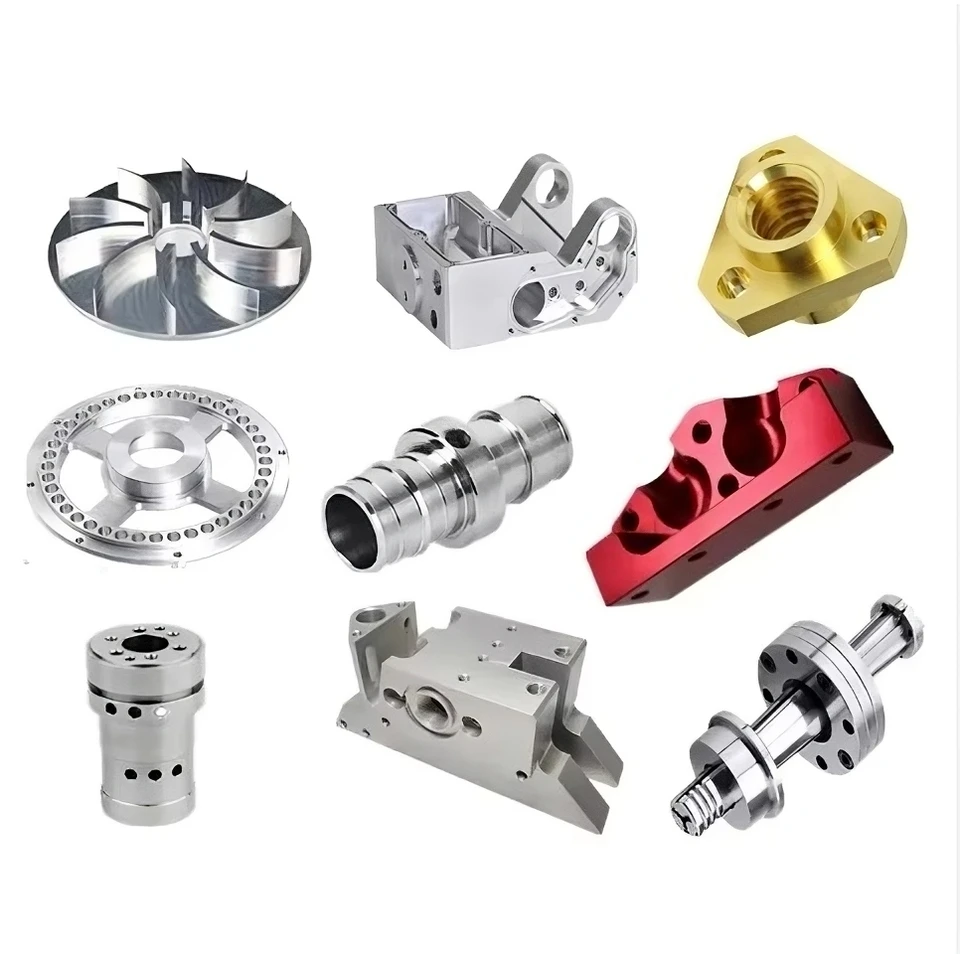 Vlastné CNC obrábanie frézovania výroby mletia 5 Axis Presná oceľový oceľový otočenie obrábania diel Enodizing Custom Color