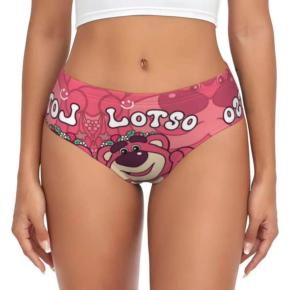 Vlastné dámske lotso Huggin-Strawberry Bear Anime Cartoon Strúh