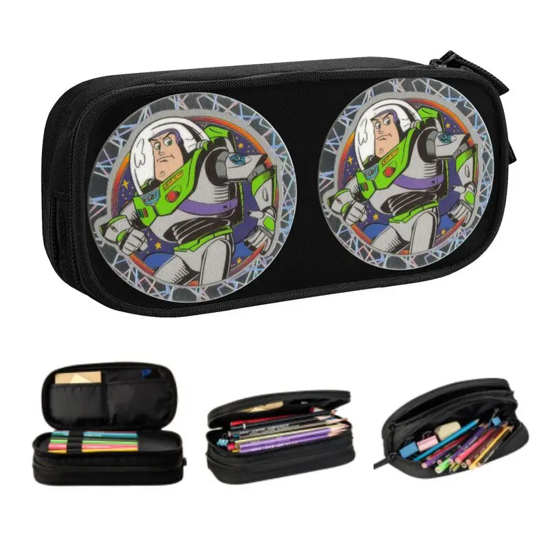 Vlastné kawaii Toy Story Buzz Lightyear Cencil Case for Boy Girl veľká kapacita ceruzka Box School Accessories