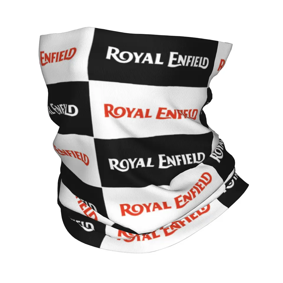 Vlastné klasické motocykle Royal-Enfields od roku 1901 Bandana Winter Brck Warper Men Wrap Face Scarf pre turistiku Gaiter Headband