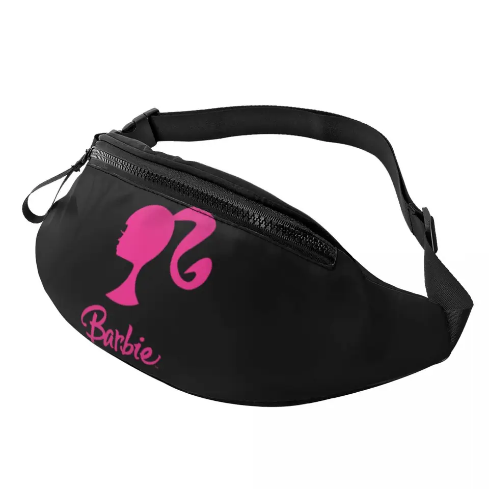 Vlastné logo Barbie Fanny Pack Ženy Men módne dievča Crossbody WAIST BAG na cestovanie do telefónu PENIAZE PENIAZE