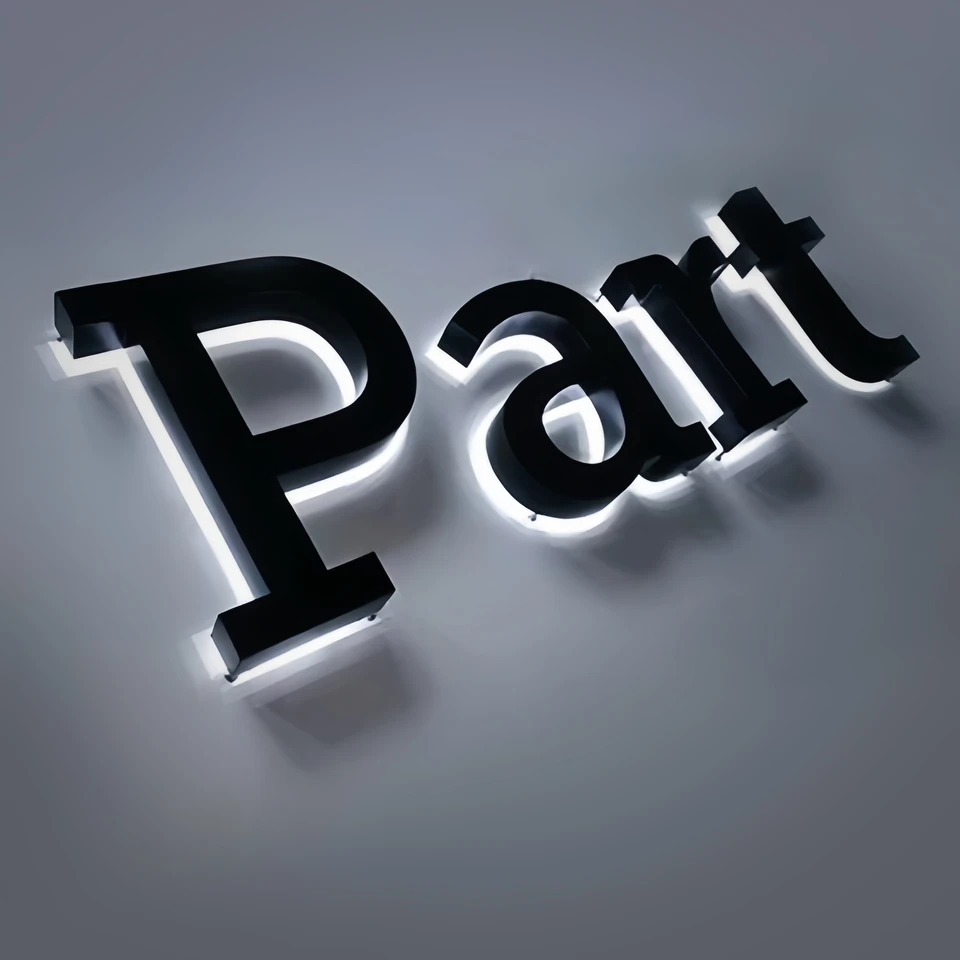 Vlastné logo LED značka 3D akrylové vlastné obchodné podpisy Podskupina Odkazový kanál písmeno Znak pre dekoráciu obchodného obchodu