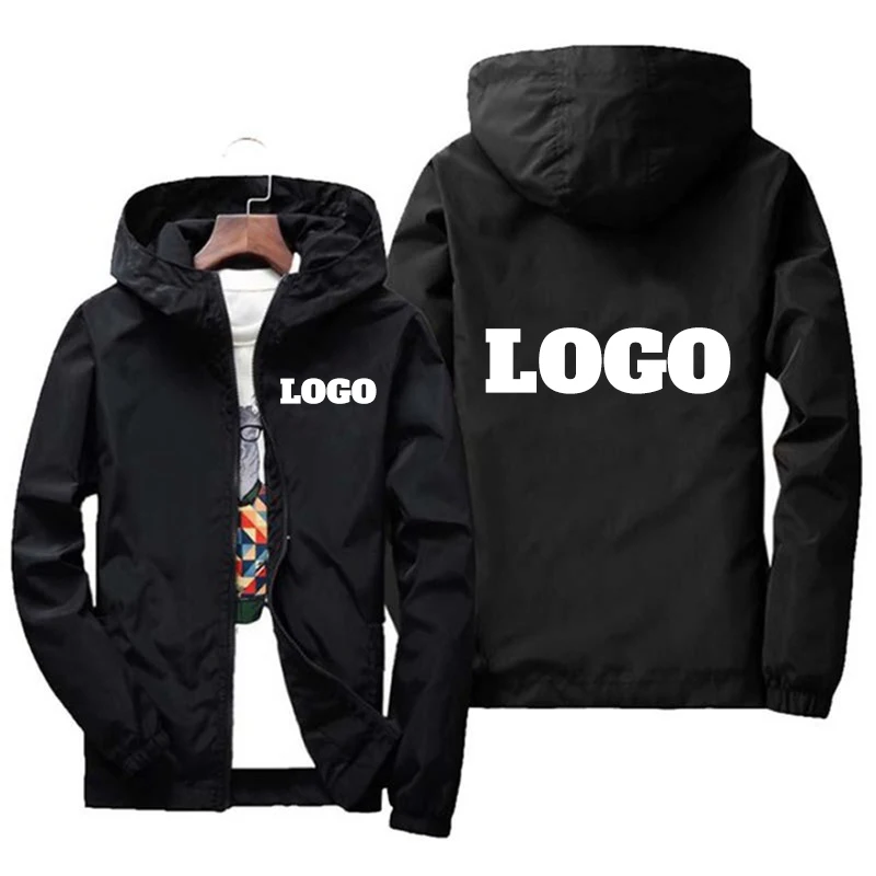 Vlastné logo značky Jeseň Bunda Muži vodotesné teplé Windbreaker Neformálne oblečenie Veľká veľkosť 6xl zelená čierna červená vonkajšia časť