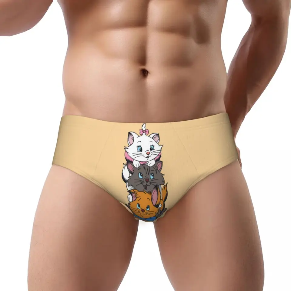 Vlastné manga nohavičky Underwear Men Priedušné strohé nohavičky Marie Cat