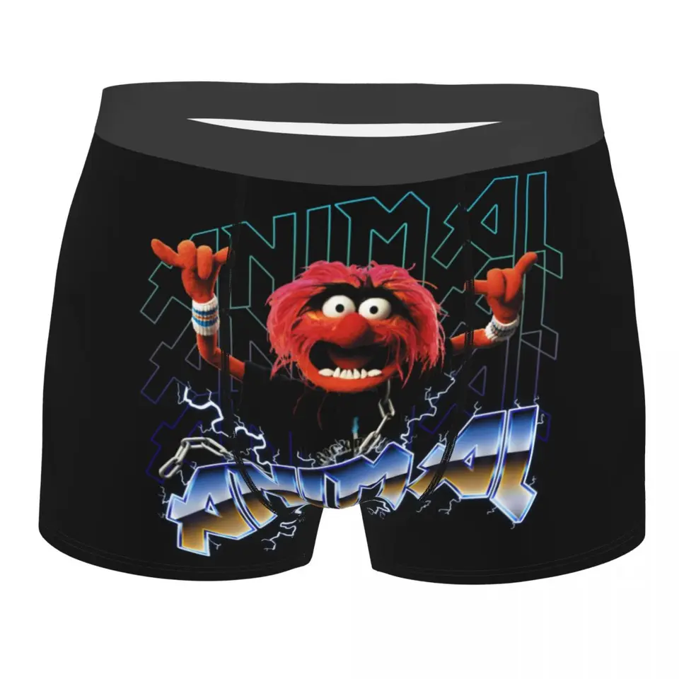 Vlastné muppets Animal Metal Boxer Shorts pre Homme 3D tlačené anime karikatúry spodná bielizeň nohavičky