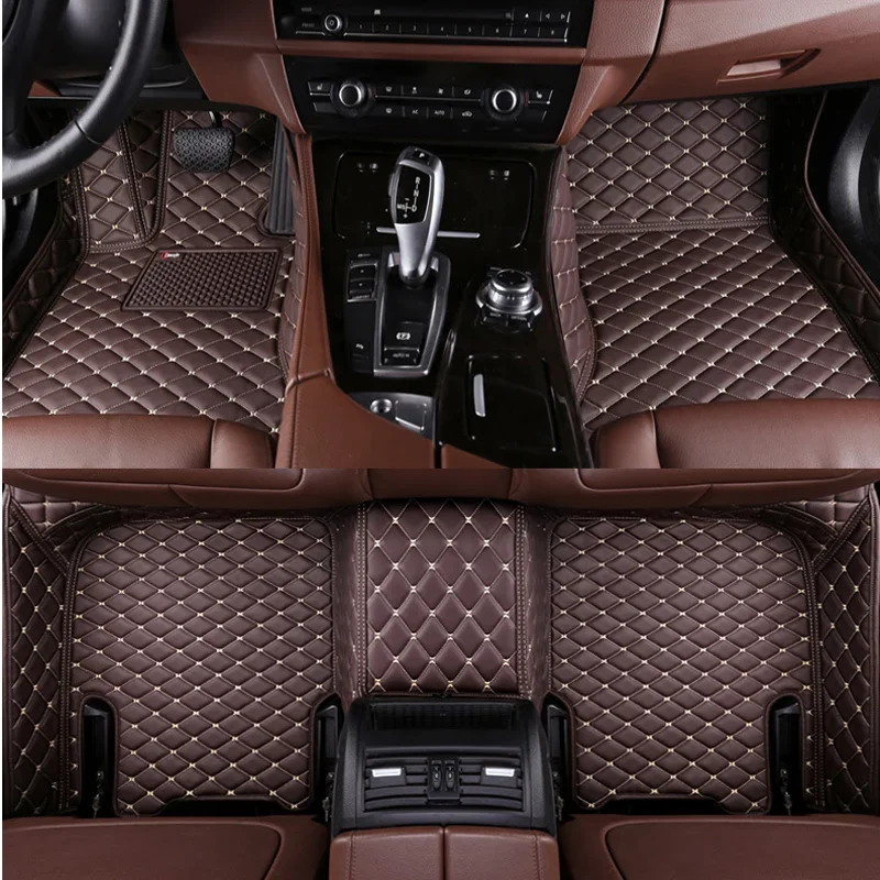 Vlastné podlahové rohože pre podlahy pre Audi A8/A8L 4 sedadlo 2011-2017 Roky 100% fit automatické interiérové ​​detaily