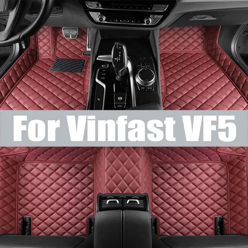 Vlastné podlahové rohože TPE pre podlahy pre Vinfast VF5 2022 2023 Kombinátor pre koberce Matky