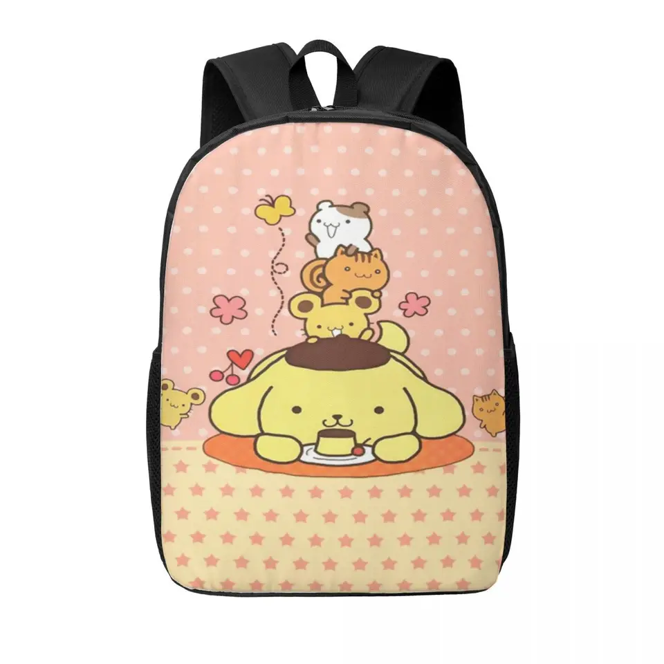 Vlastné pom pom purin nové karikatúry notebook batoh žien Men Cascur Bookbag pre školských vysokoškolských študentov tašky