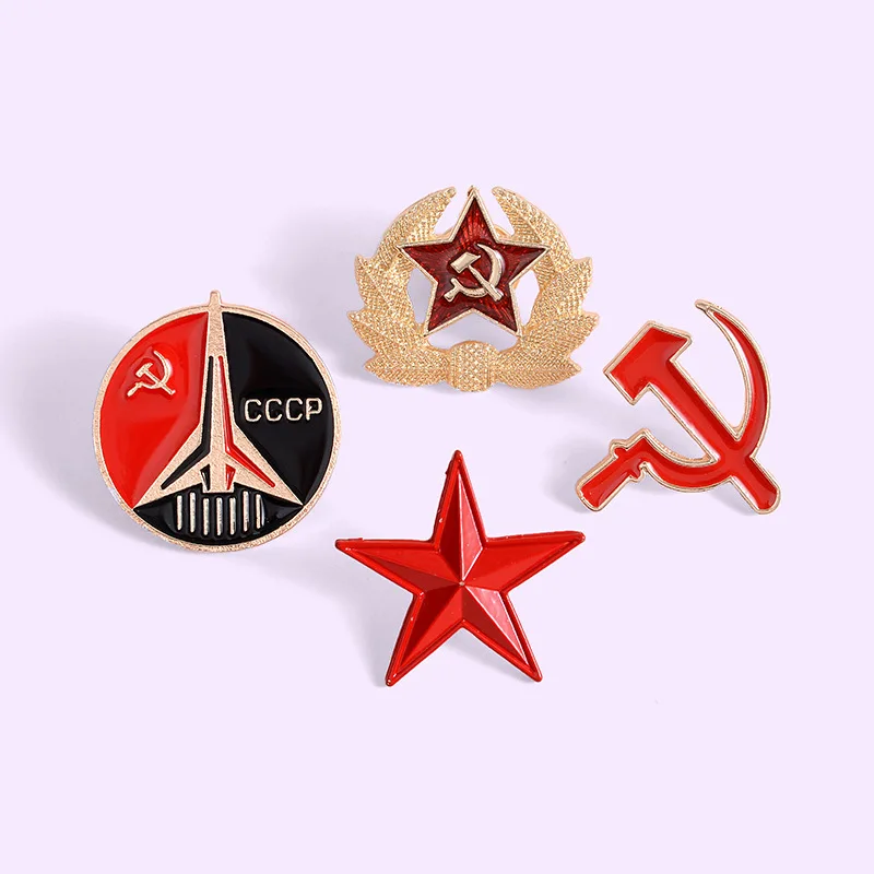 Vlastné pracovné rysy aliancia Enamel Pins História Symbolický význam Červené brošne klošné odznaky Darček pre šperky pre priateľov Veľkoobchod