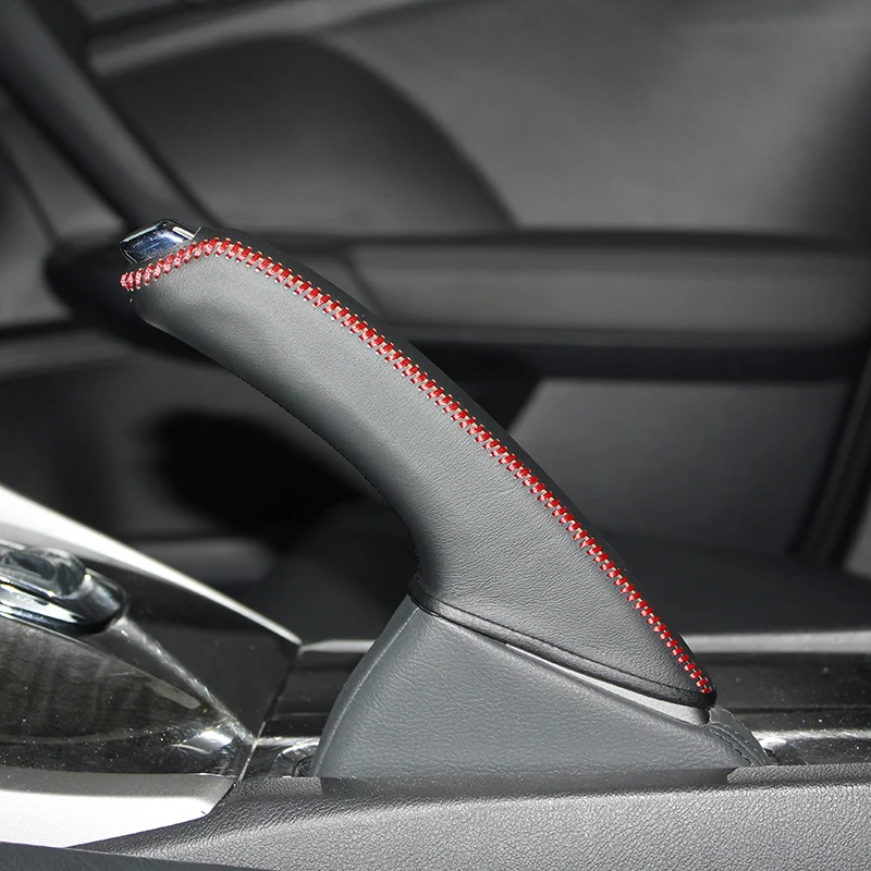 Vlastné ručné brzdenie automobilov kryty hornej vrstvy kožené puzdro pre Honda Spirior Hand Brake Cover Cover Auto originálny kožený kryt ručnej brzdy