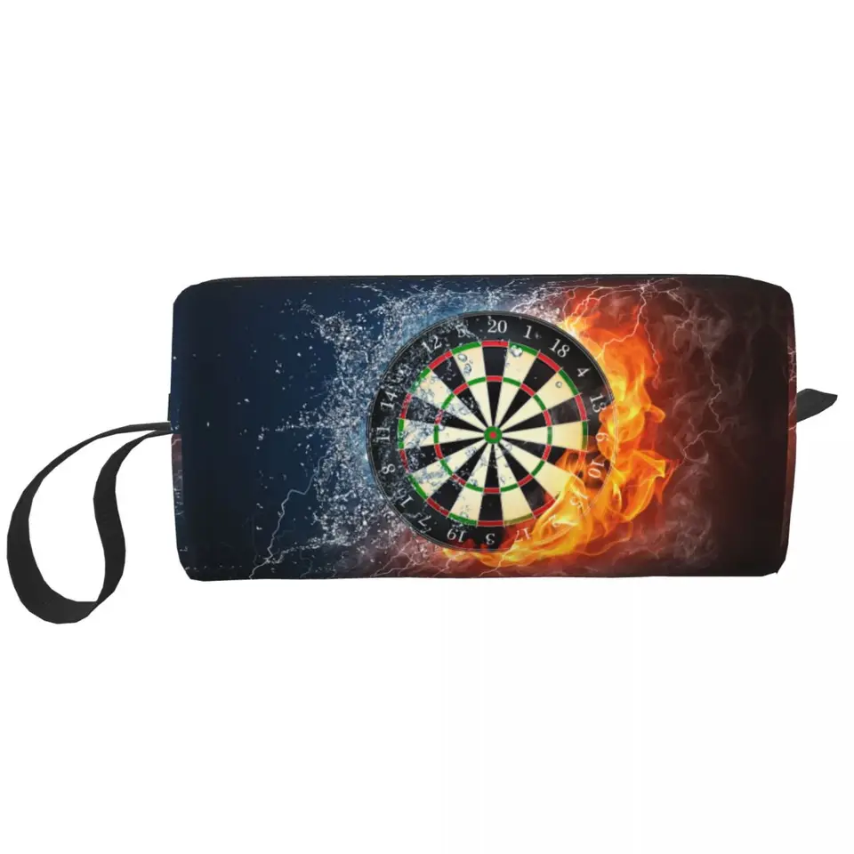 Vlastné šípky doska Cestovná kozmetická taška Ženy Šípka Šípka Archery Target Darts Board toaletry make -up dámy kozmetické úložisko DOPP súprava