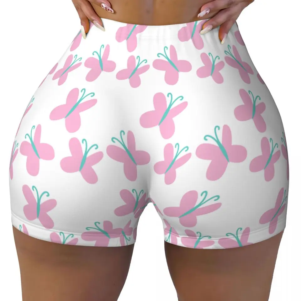 Vlastné ženy My Little Horse Cartoon Anime Girl Fluttershys Workout Yoga Shorts Gym Atletic Conyber Running Shorts