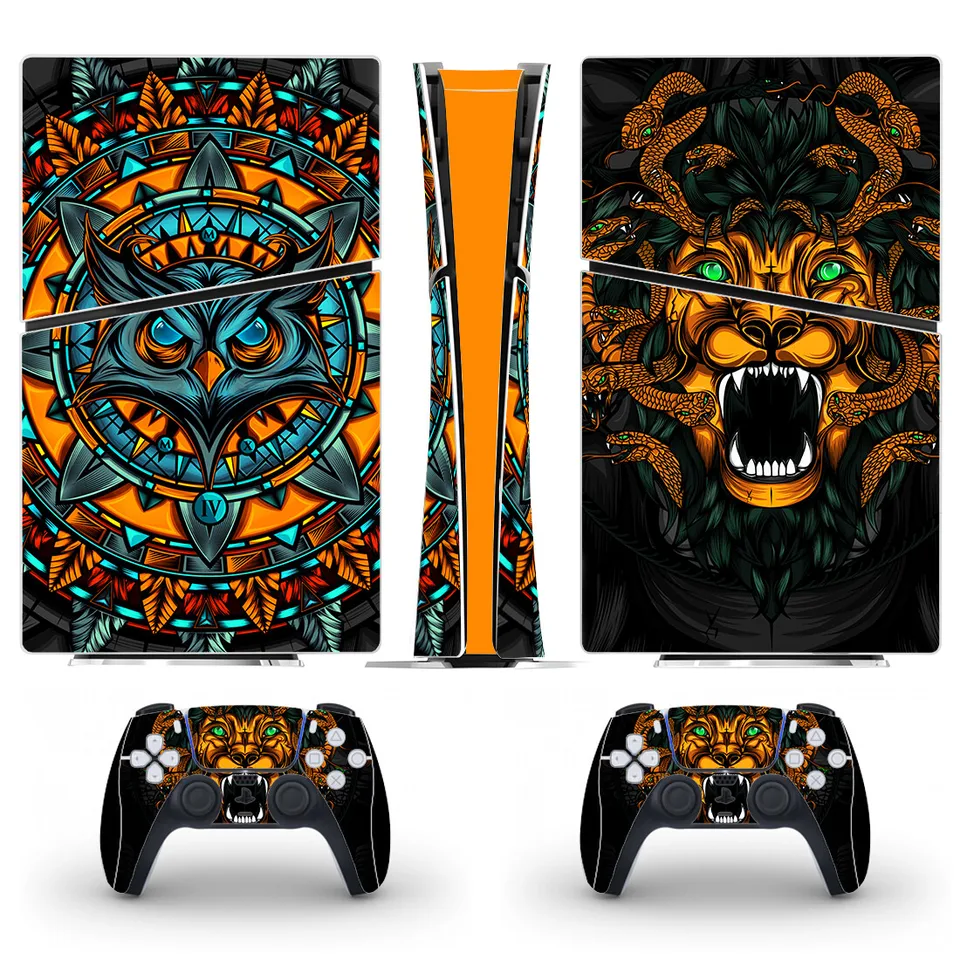 Vlastný dizajn Nový PS5 Slim Digital Digital Skin nálepka Ochrana nálepky pre ovládač konzoly PS5 Slim Sticker Vinyl