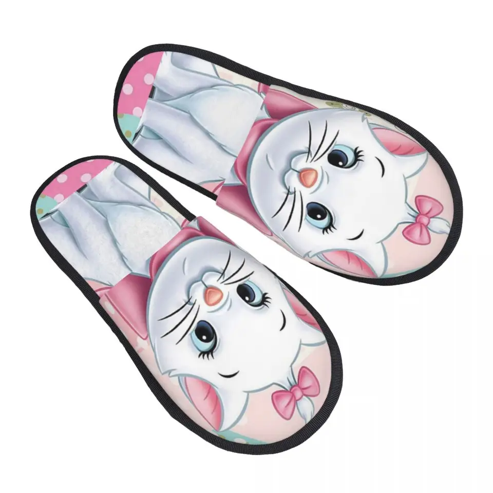 Vlastný film Marie Cat Memory Penu Pitpers Women Soft Warm Funny Kitten Film House Plippers