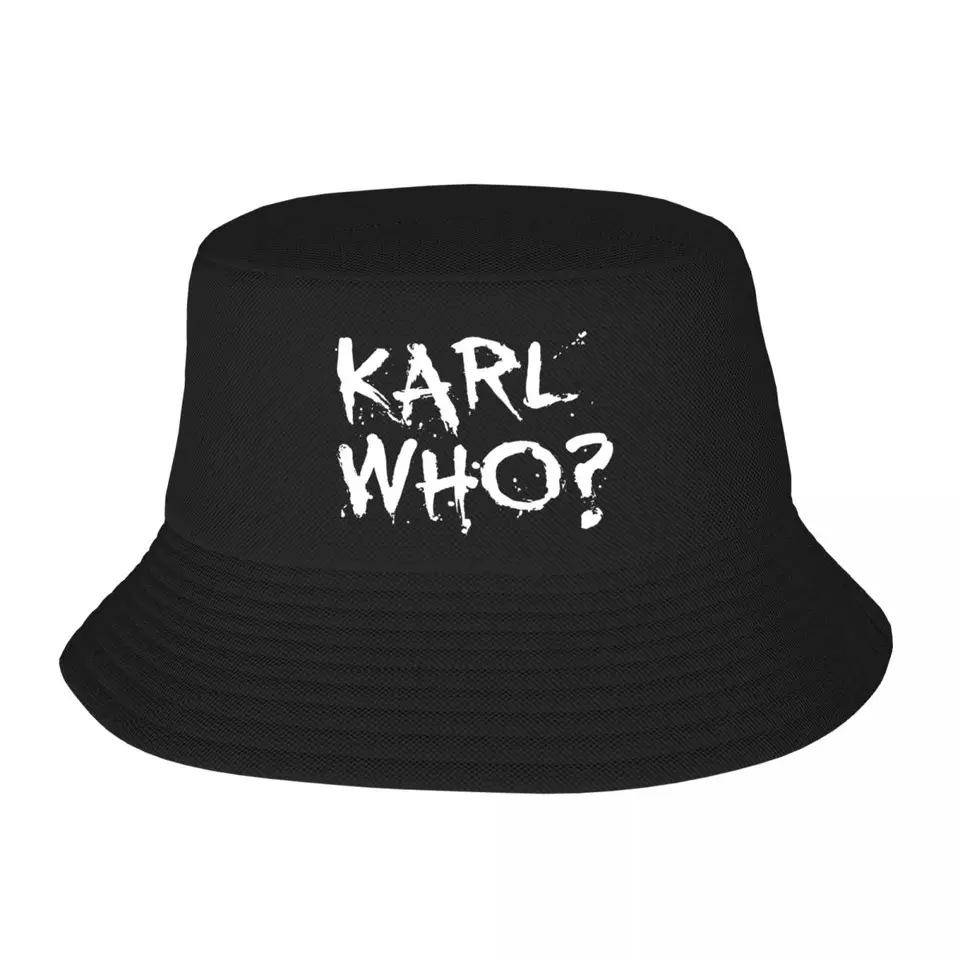 Vlastný Karl Who Bucket Hat Ženy Muži plážové slnko letné kempingové rybárske čiapky