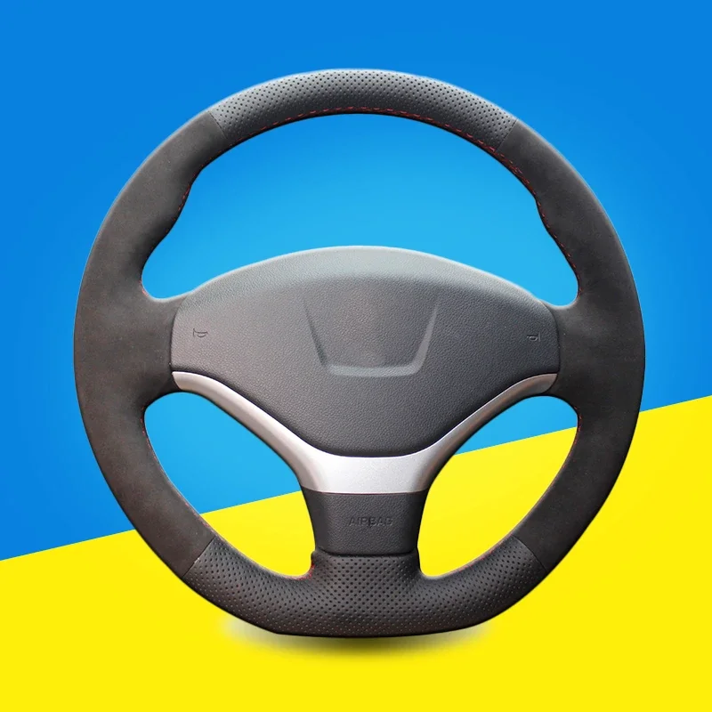 Vlastný kryt volantu automobilu pre Peugeot 308 2012-2014 Automatický vrkoč na kryte krytu volantu Interiéru