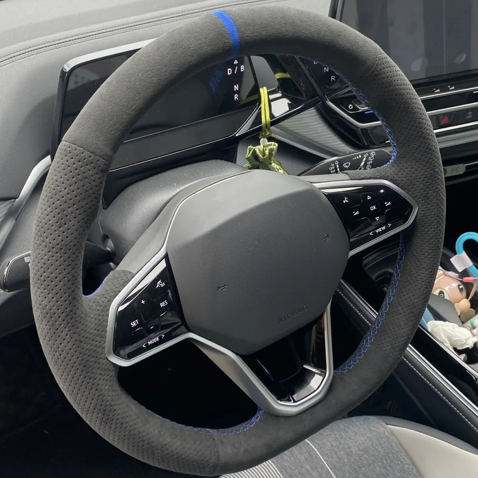 Vlastný kryt volantu odolného voči opotrebeniu pre kryt volantu Volkswagen Atlas Golf 8 Mk8 Jetta Passat B9 Interiérový automobil Styling auta