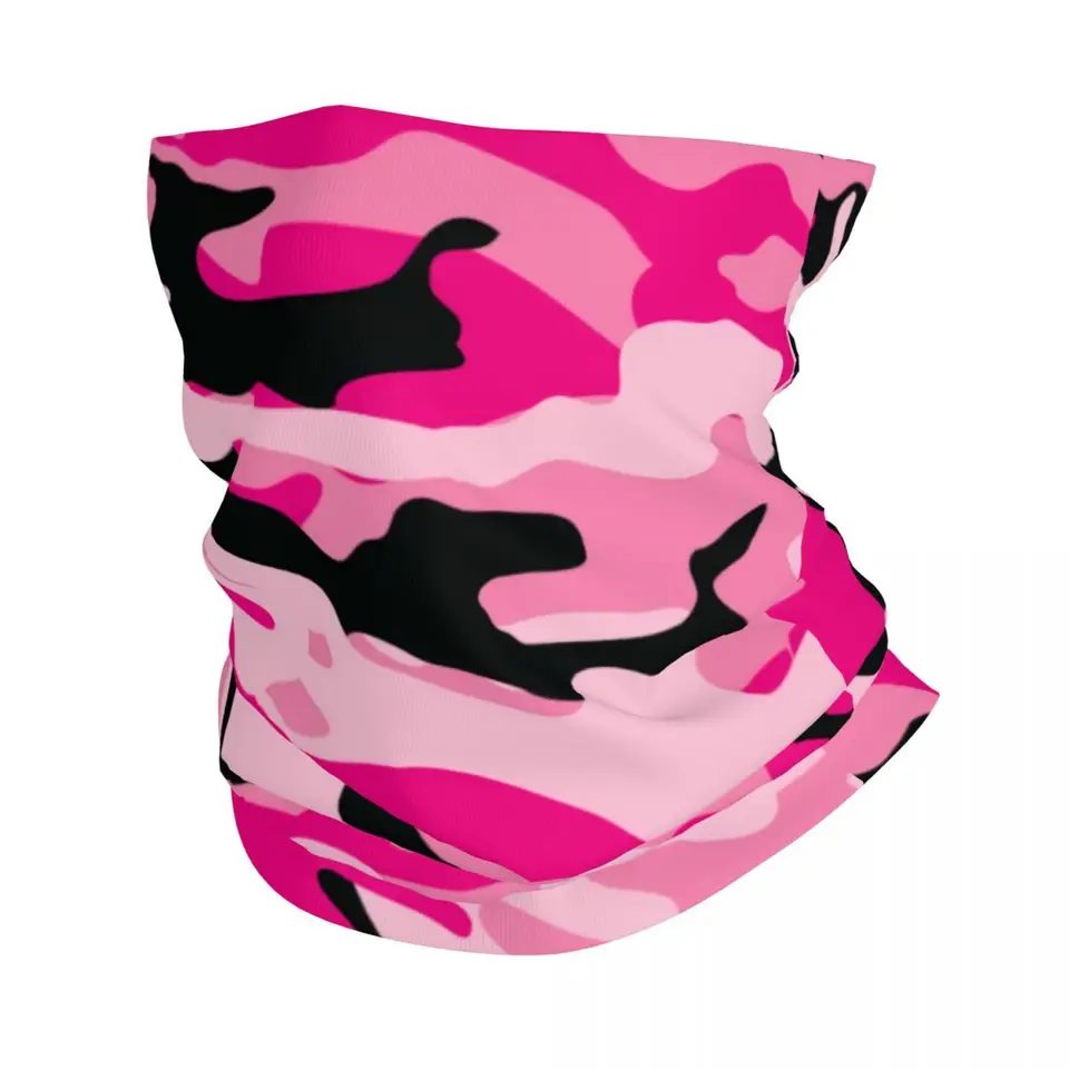 Vlastný morden camouflage v štýle camo bandana krk teplejšie ženy Muži zimné lyžiarske turistické šatky gaiter face cover