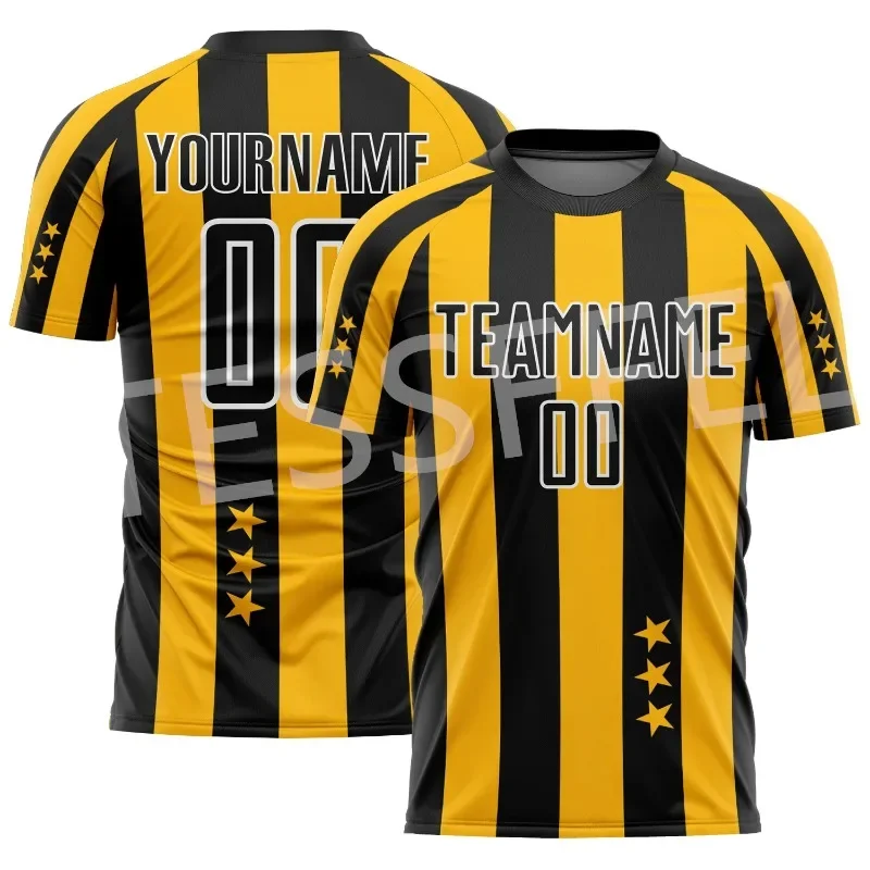 Vlastný názov futbalového hráča Futbal farebný retro vintage tričko 3DPRINT Summer Harajuku Casual Tirls Jersey Krátke rukávy x6