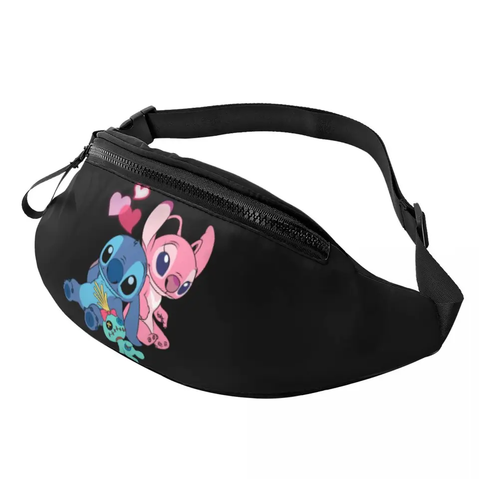 Vlastný steh anjel Fanny balenie Ženy Men Disney Anime Crossbody Waist Bag na cestovanie do telefónu Peniaze vrecka