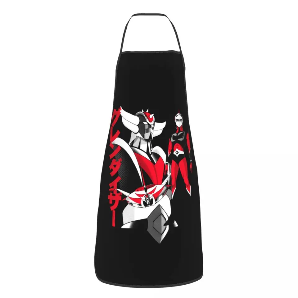 Vlastný unisex Goldorak Gurendaiza šéfkuchár Cooking pečenie zástera Men Ženy Anime robot robot robot goldrake tablier kuchyňa na záhradníctvo