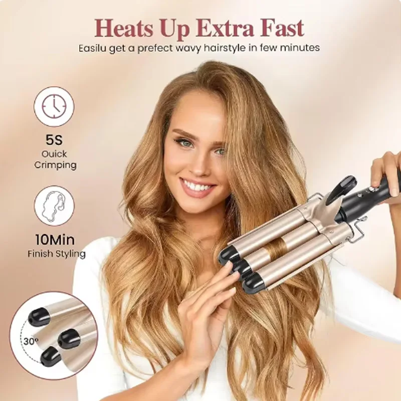 Vlasy Curling Curling Iron Ceramic Crimpers