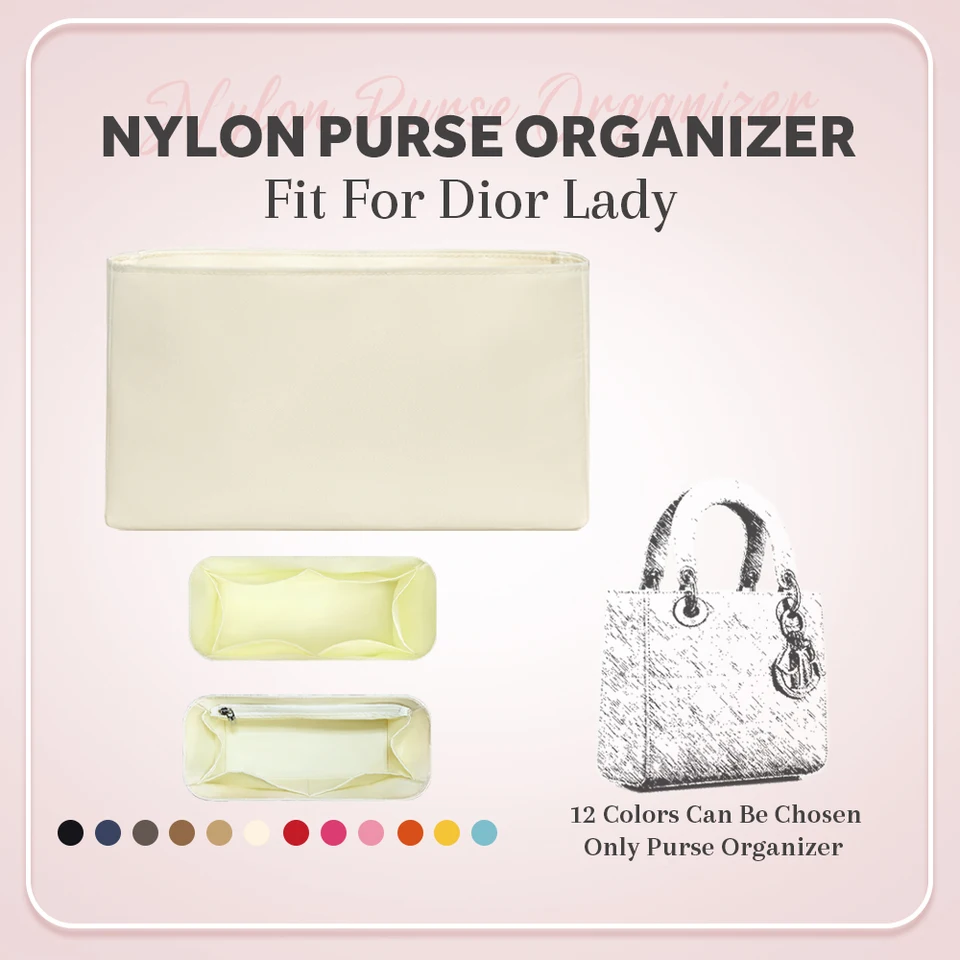 Vložka na organizátor nylonovej kabelky, Usporiadateľ malej vnútornej vložky vložky Fit Fit for Dior Lady Lightweight Insast Vask